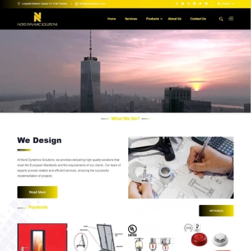 طراحی سایت شرکت Nor Dynamic